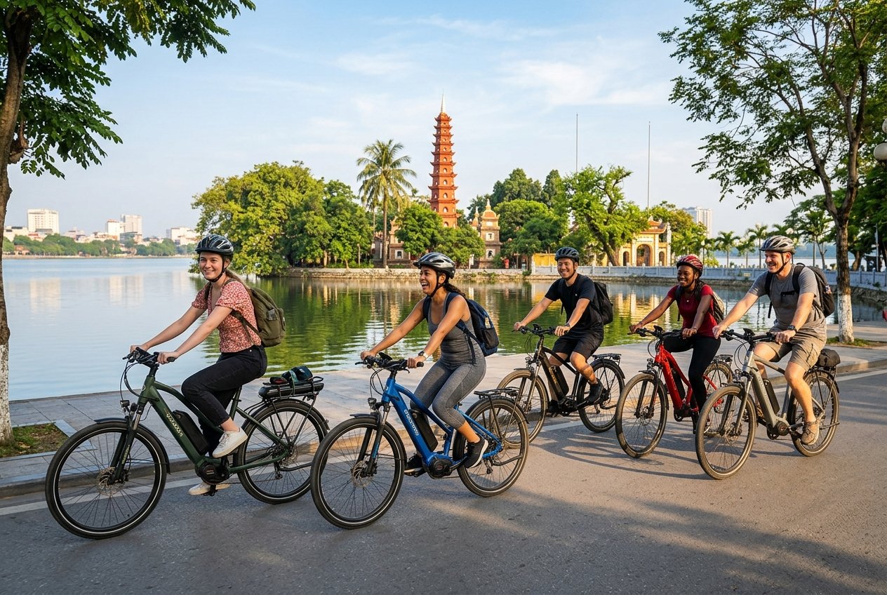 Check-in ven Hồ Tây đường Nguyễn Đình Thi